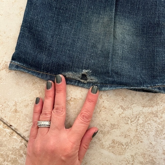 Lucky BRAND Vintage Cate boot leg flare with flap pockets distressed size 29 - Picture 13 of 15